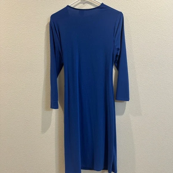Blue Wrap Dress - Picture 3 of 3